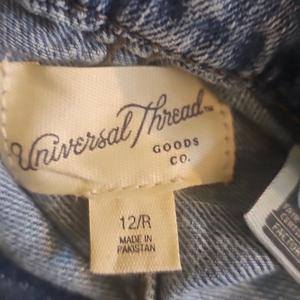 Universal Thread Women's Long Sleeve Utility Baggy Denim Jumpsuit - Picture 7 of 8